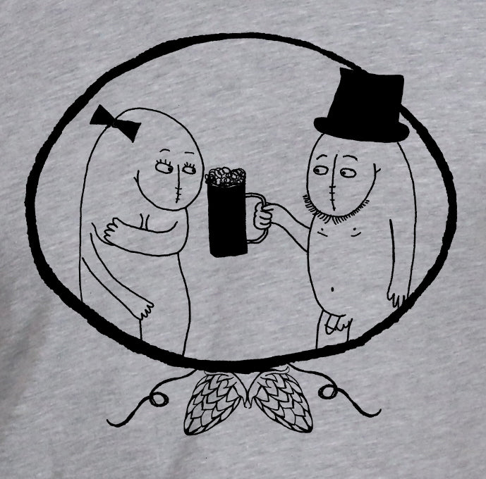 Beer Couple (white or grey)