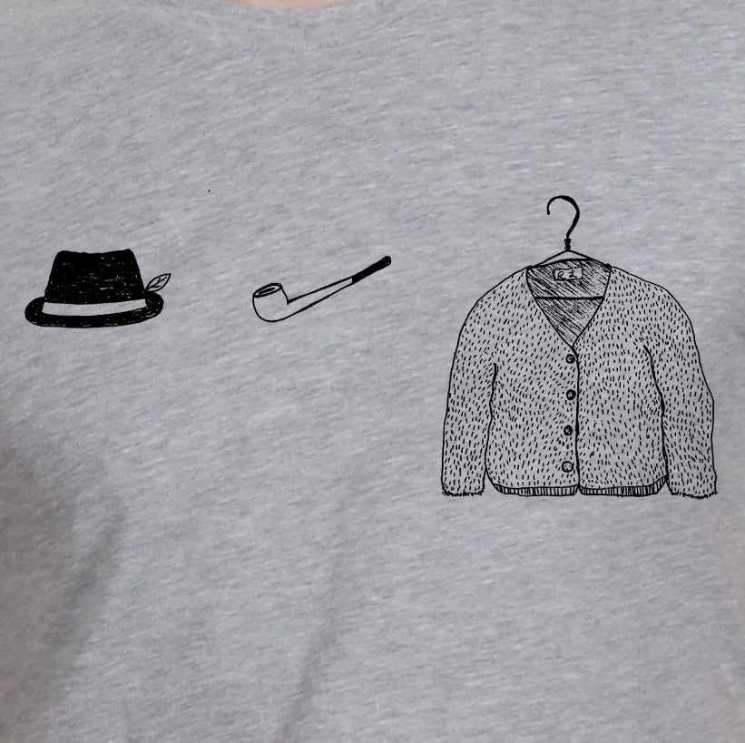 Hat Pipe Sweater (white or grey)